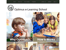 Tablet Screenshot of optimuselearningschool.com